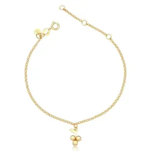 Pulseira Uvinha Revestida Em Ouro