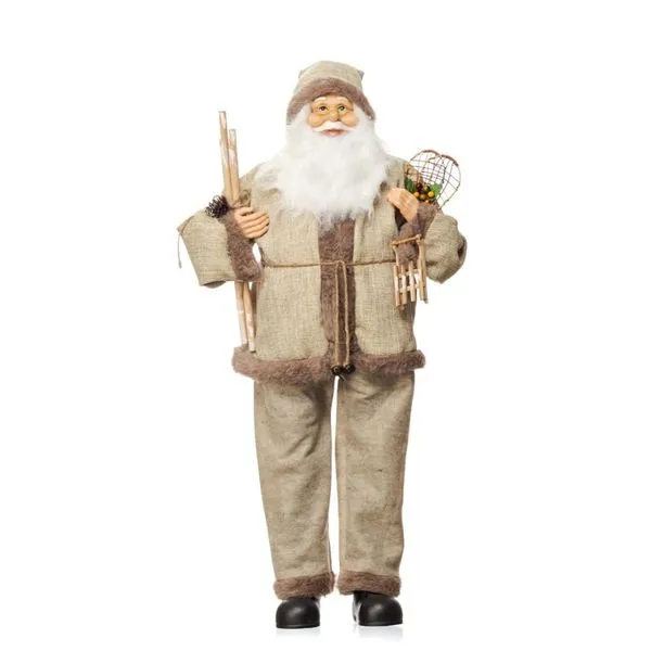 Papai Noel Bela Flor Cinza 110cm 99266 (MP)