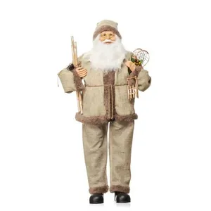 Papai Noel Bela Flor Cinza 110cm 99266 (MP)
