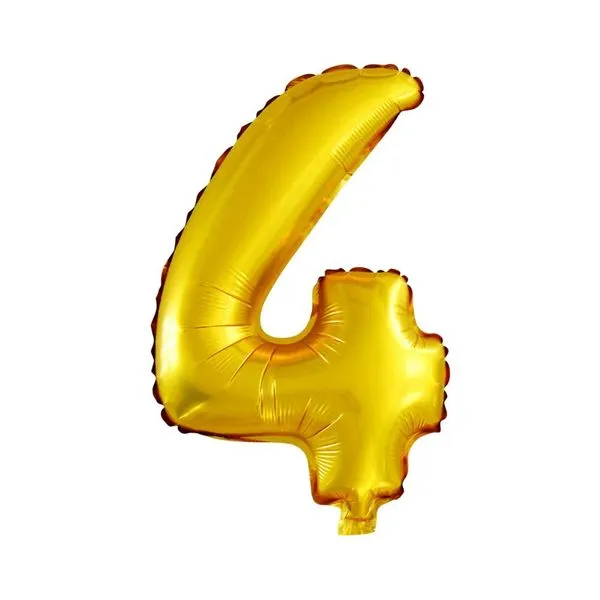 Balão Br Festas N°4 Dourado BALAO BR FESTAS N°4 DOURADO