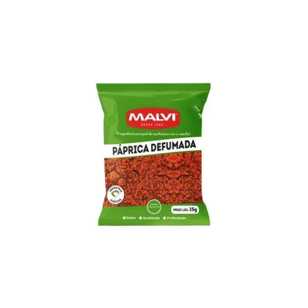 Tempeiro Paprica Defumada Malvi 15g TEMPERO PAPRICA DEFUMADA MALVI 15G