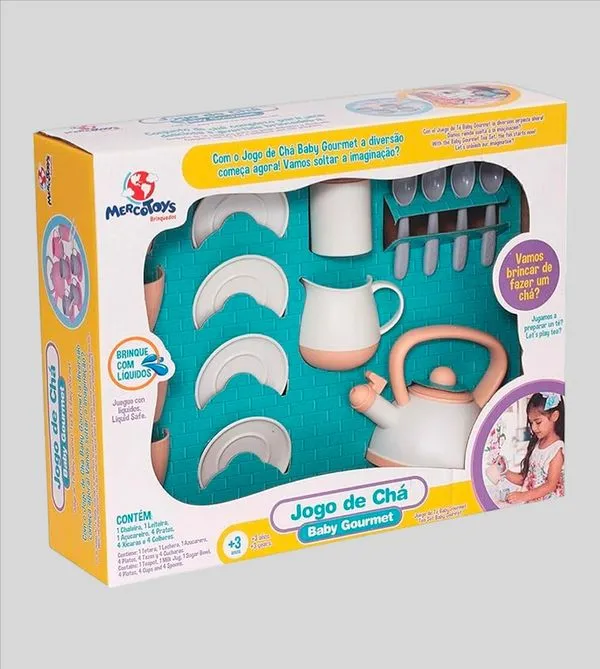 Jogo de Chá Baby Gourmet com 15 peças 464