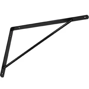 Suporte Leve 15cm Preto Com Parafuso - 7361501 - Nova Zamar