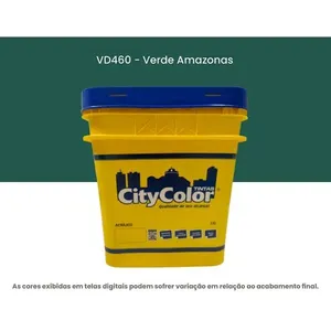 Tinta Acrílica Citycolor Econômica Fosca 15L Verde Amazonas (MP)