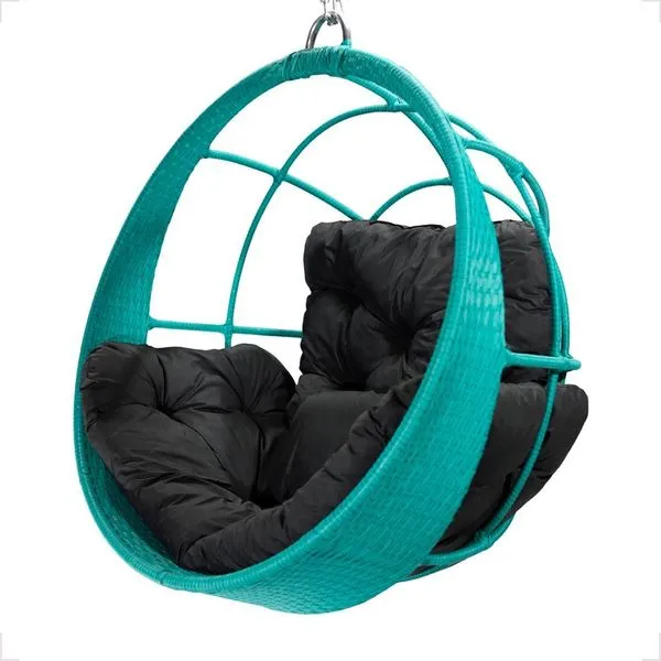 Balanço Ninho Ômega Externo Gourmet Alumínio Teto Turquesa C6