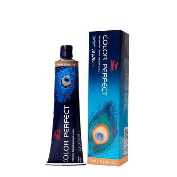 Coloração Wella Professionals Color Perfect Pure Naturals 60ml 6/0 Louro Escuro 6/0 Louro Escuro