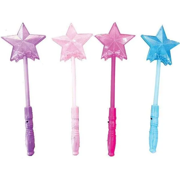 Varinha Mágica com Luz para Fantasias de Princesas e Fadas Acende ao Toque Toy Mix Varinha Mágica com Luz para Fantasias Acende ao Toque Toy Mix
