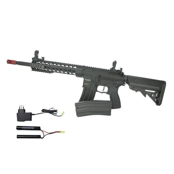 Rifle Airsoft Ar15 Neptune Keymod 10 Et Bivolt Rossi