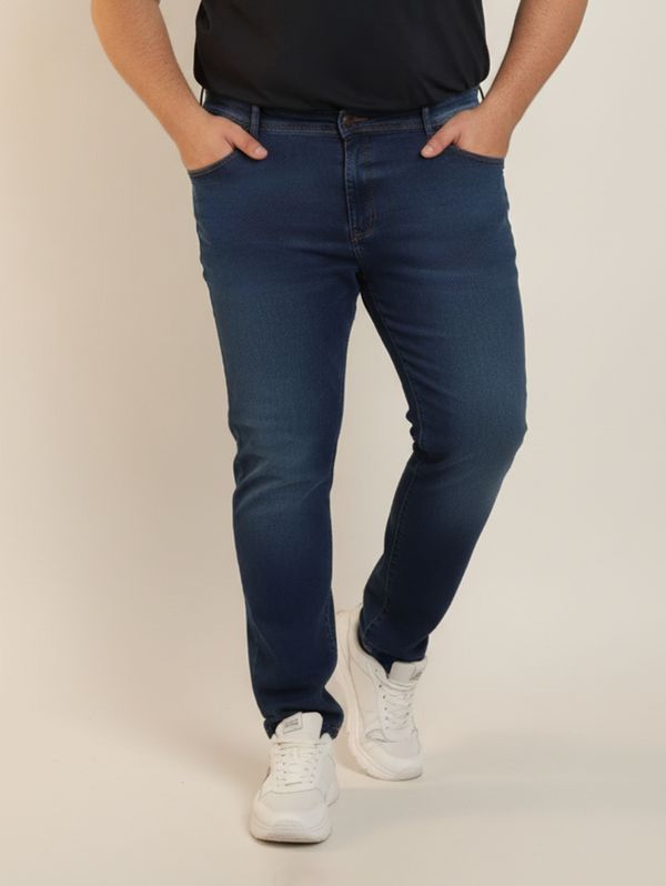 Calça Jeans Comfort Plus Size Masculina AZUL 50