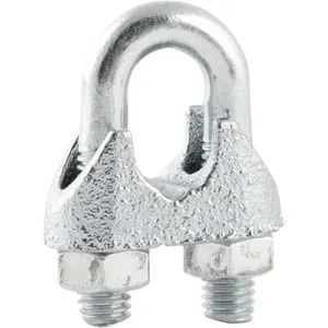 Clips para cabo de aço 3/8" - 9,53 mm cartela com 5 peças - VONDER