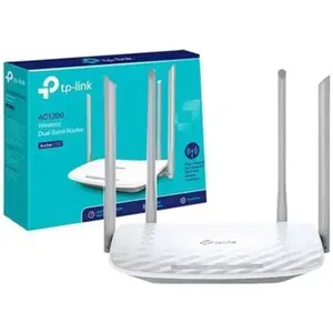 Roteador Wi-Fi Dual Band AC1200 Archer C50 com 4 Antenas e Beamforming Preto TP-Link Roteador Wi-Fi Dual Band AC1200 Archer C50 4 Antenas Preto TP-Link