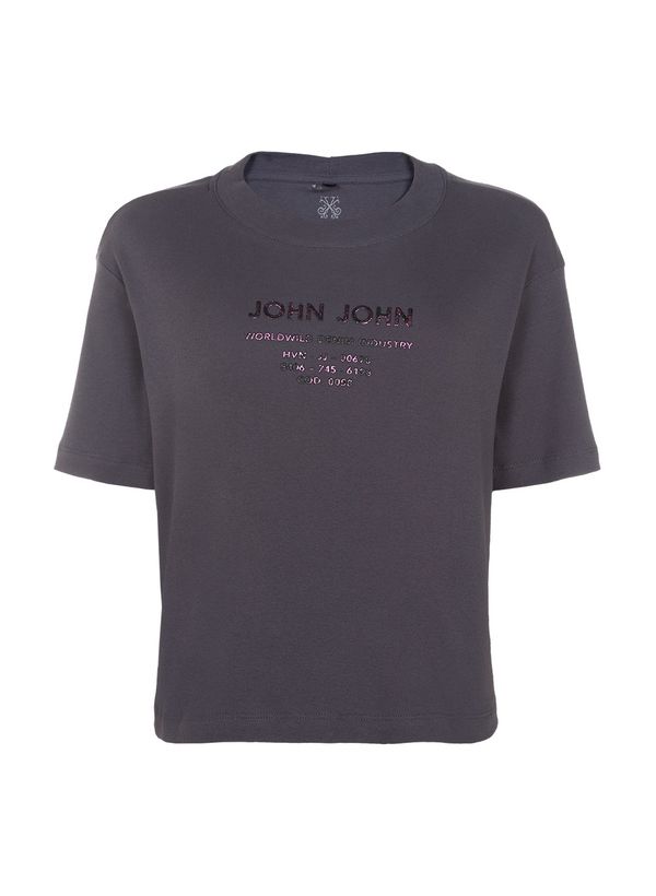 Camiseta Ampla COD 58 Gray John John Feminina G