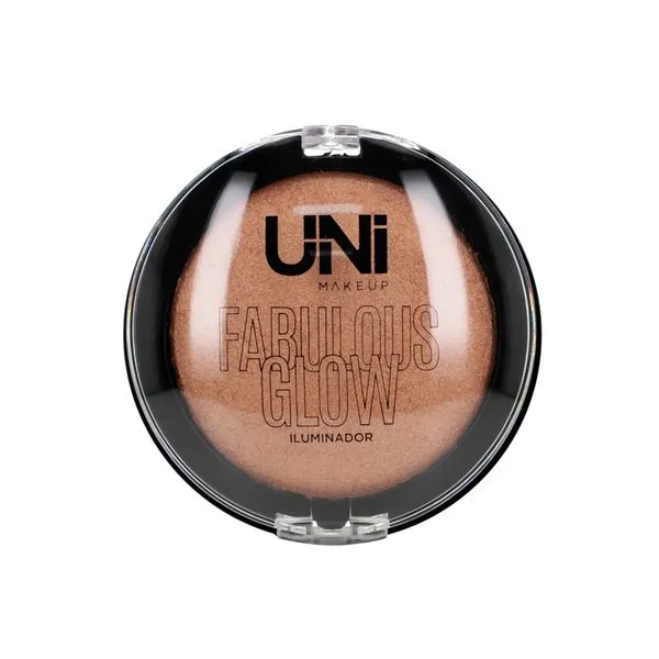 Pó Iluminador Fabulous Glow Brilho Intenso UNIL278D - Unimakeup