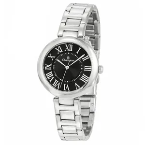 Relógio Champion Feminino Analógico Quartz Cf26151t Aço Inox Pulseira Prata Mostrador Preto Relógio Champion Feminino Cf26151t Analógico Quartz Caixa Aço Inox Prata Mostrador Preto