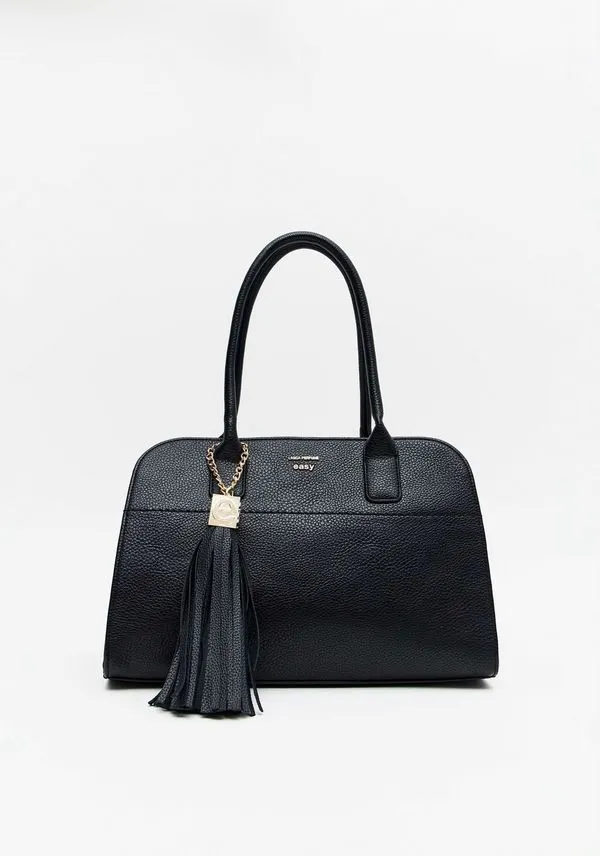 Bolsa Shoulder Com Pingente E Barbicacho Preto U