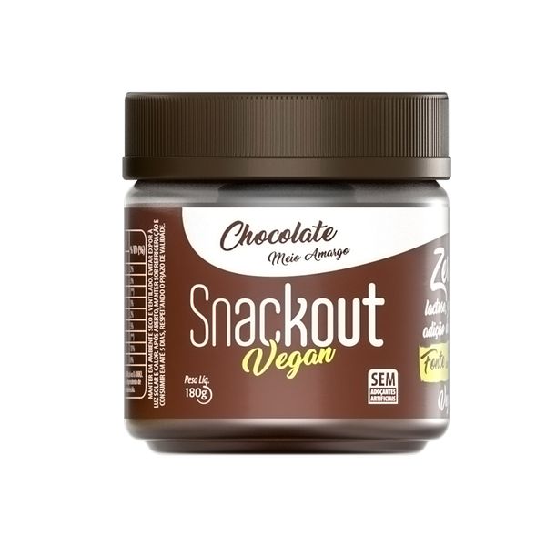 Doce de Chocolate Meio Amargo Snackout 180g
