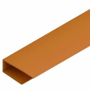 Perfil PVC Tipo U 6m Cerejeira - Plasmeg (MP)