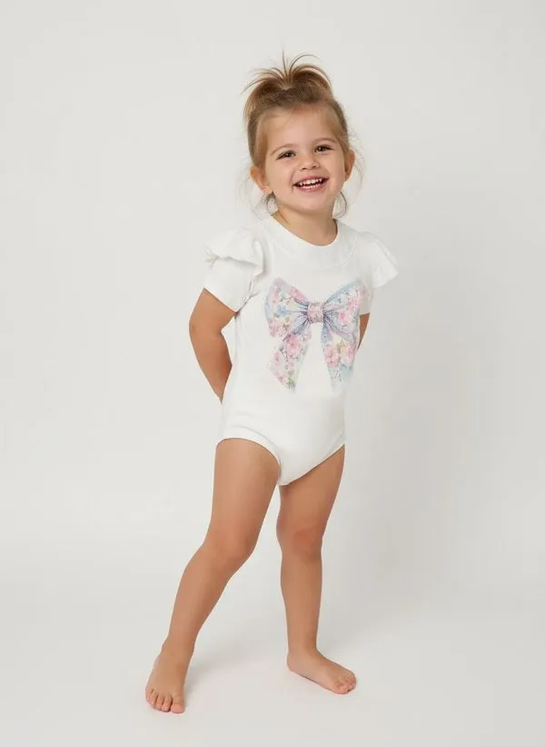 Body Laço Infantil Para Menina - OFF WHITE 6