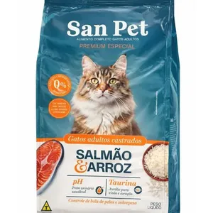 Ração Gatos Adultos Castrados San Pet Salmão 1kg (MP)