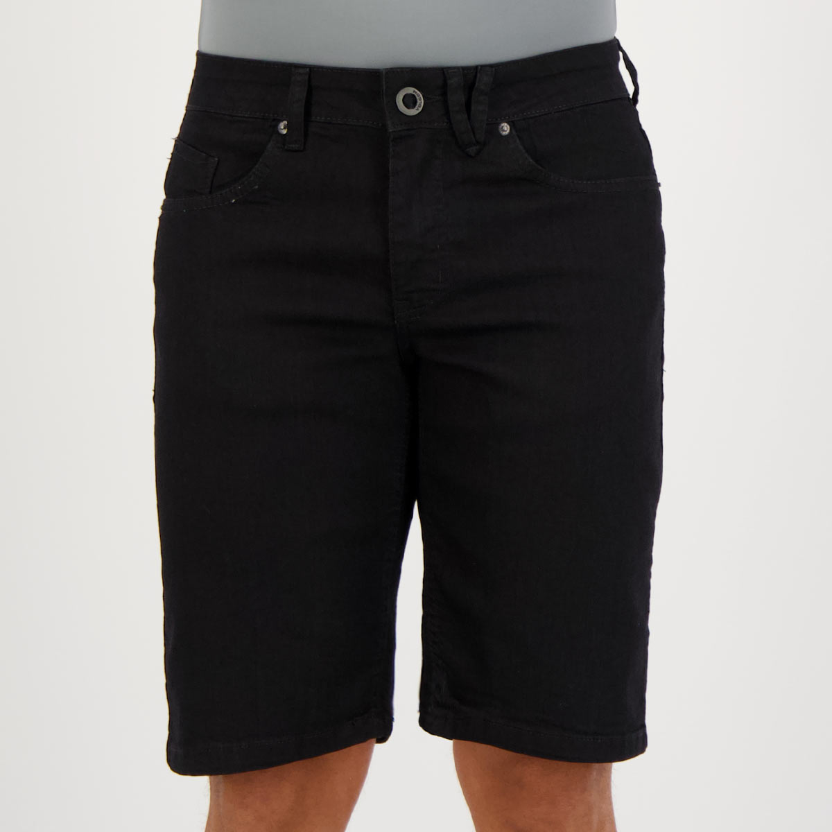 Bermuda Volcom Jeans Dirty Preta
