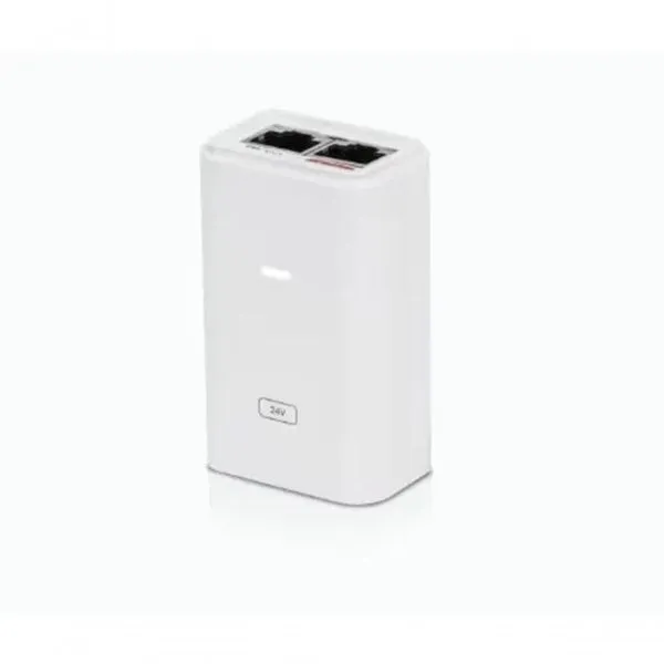 Injetor Poe Fonte POE-24-12W-G-WH 24VDC 12W Alimentacao e Dados no Mesmo Cabo Original Ubiquiti Fonte PoE-24-12W-G-WH 24VDC 12W para Dispositivos de Rede Profissional Ubiquiti