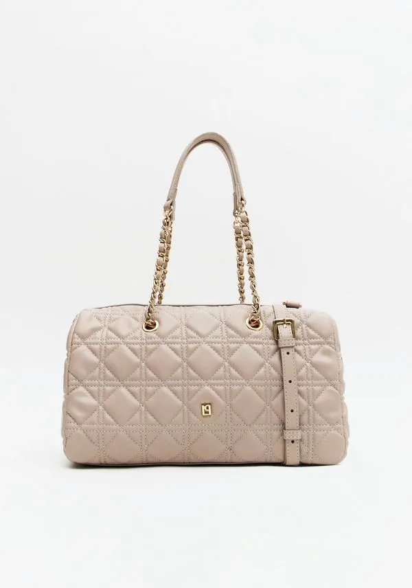 Bolsa Shoulder Matelassê Com Ombreira Bege U