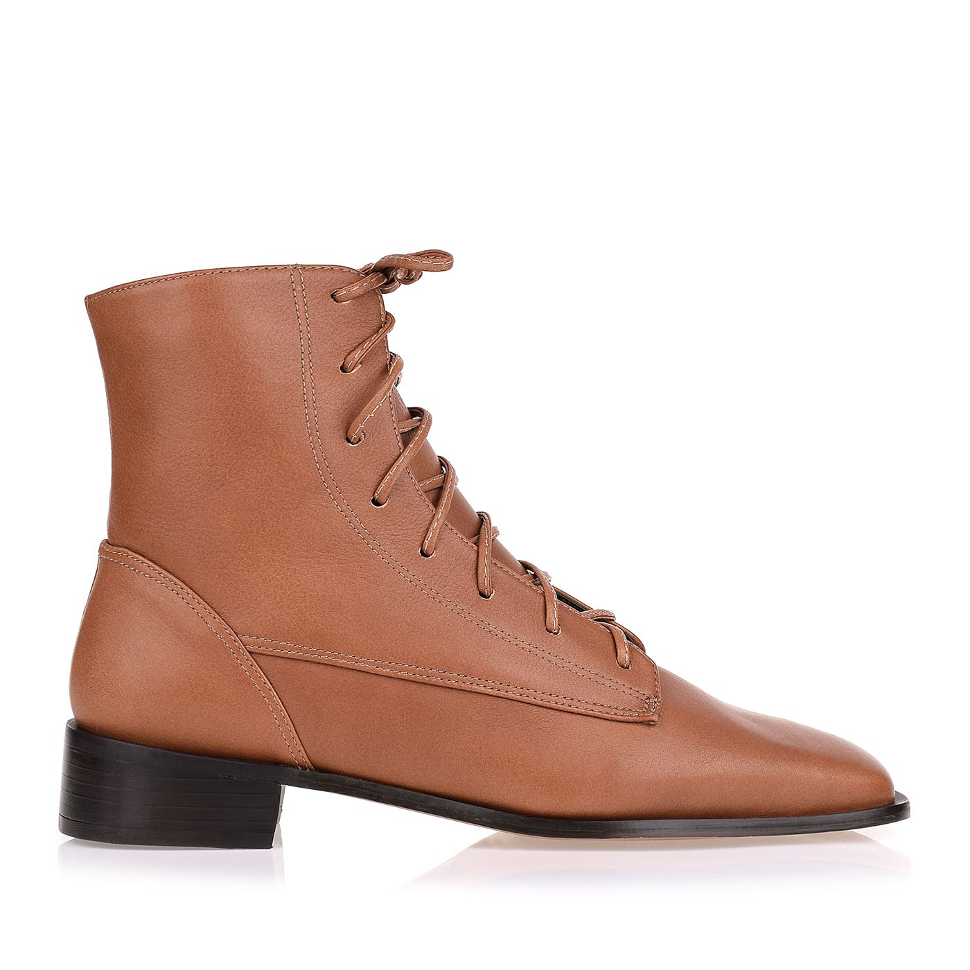 Bota Salto Baixo Atanado Caramelo