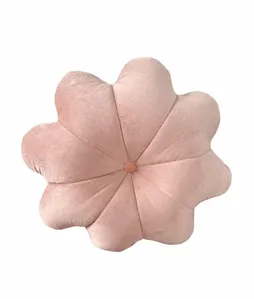 Almofada Belos Móveis Flor Veludo Rosa (MP)