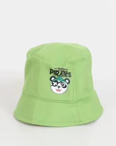 Chapéu Infantil Bucket Hat Estampa Pirata Verde UN