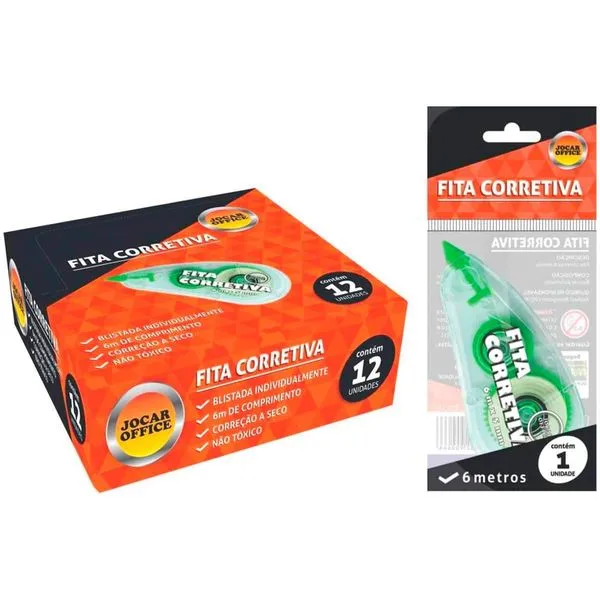 Corretivos Fita 5x6m Jocar Office Caixa Com 12 Unidades (MP)