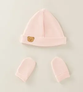 Kit Touca e Luva Suedine Comfy Rosa - Tamanho único