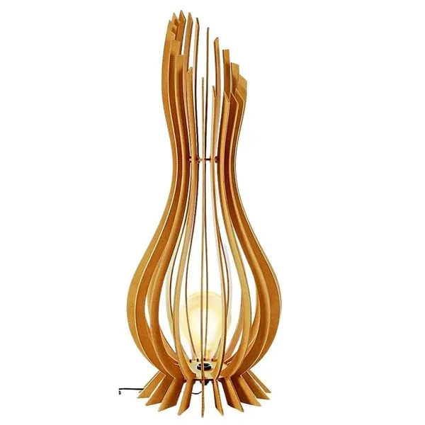 Luminária de Chão Ana Maria em MDF Bivolt 100W Soquete E27 65cm Preto Lenobre Luminária de Chão Ana Maria MDF Bivolt 100W E27 Preto Lenobre