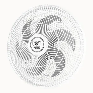 Ventilador Parede Lorena Branco Oscilante 220v Pás Prata