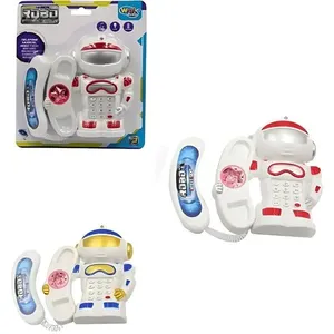 Brinquedo Interativo Infantil Robô Telefone Musical Tech com Funções Musicais e Estímulo à Coordenação Motora Well Kids Brinquedo Interativo Infantil Robô Telefone Musical Tech com Funções Musicais para Crianças a Partir