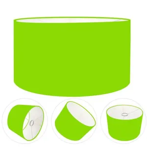 Cúpula Abajur Cilíndrica Cp-7024 ø50x25cm Verde Limão