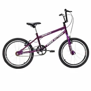 Bicicleta Bmx Sts Cross Aro 20 Quadro Aço 1 Marcha V-brake Violeta Free Action Bicicleta Bmx Sts Cross Aro 20 Quadro Aço 1 Marcha Violeta Free Action