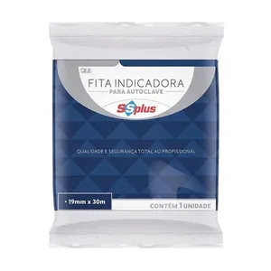 Fita Indicadora Para Autoclave Papel Crepado 19mmx30m SSPlus