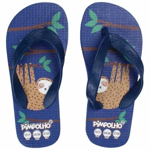 Sandália Praiana Kids Azul Preguiça Menino Pimpolho 32