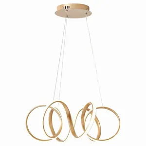 Pendente Nitrolux LED 3 em 1 42W Bivolt Dourado (MP)