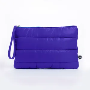 Necessaire Envelope Puffer Azul Bic