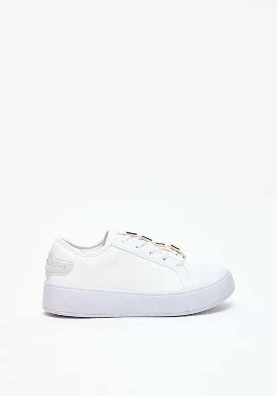 Tênis Com Letreiro Easy Branco 35