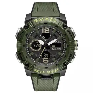 Relógio Esportivo SMAEL 8930 Analógico-Digital Á Prova d´ Água Verde