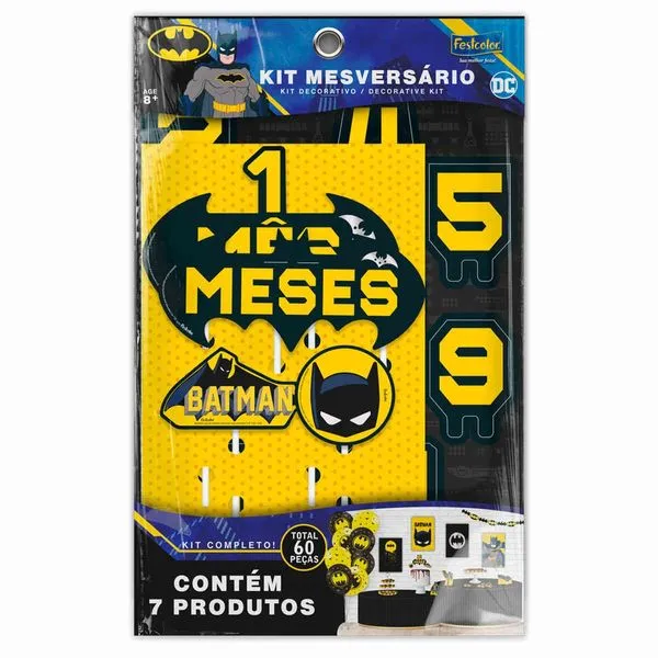Kit Mesversário Festcolor Batman Geek (MP)