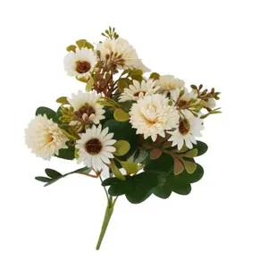 Flor Artificial Buquê Margaridas com Cravo 30cm 5 Ramos em Arame Revestido Carmella Presentes Flor Artificial Buquê Margaridas com Cravo 30cm 5 Ramos Carmella Presentes