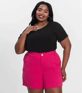 Blusa Feminina Plus Size Secret Glam Preto Plus G2