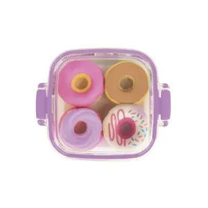Borrachas Lancheira Mini Donuts Pote com 4 Unidades 345156 - Tilibra