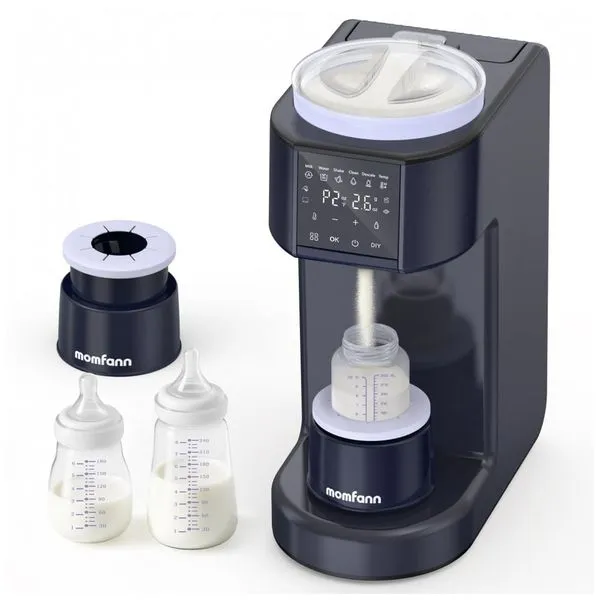 MOMFANN Preparador Automático de Fórmula Y-MOM-K-0020 - Aquecedor de Mamadeiras com Agitação Inteligente, 110 volts