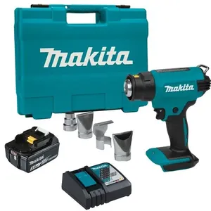 Soprador Térmico DHG180RT com Bateria 5AH LXT 18V Carregador Tubeiras e Maleta Makita Soprador Térmico DHG180RT Bateria 5AH LXT 18V com Maleta Makita