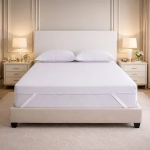 Pillow Top para Colchão Queen Hybrid Plus Dupla Face 50% Espuma Hiper Soft e 50% Manta 158cm Branco Alabama Pillow Top Queen Hybrid Plus Dupla Face 50% Espuma Hiper Soft e 50% Manta Branco Alabama