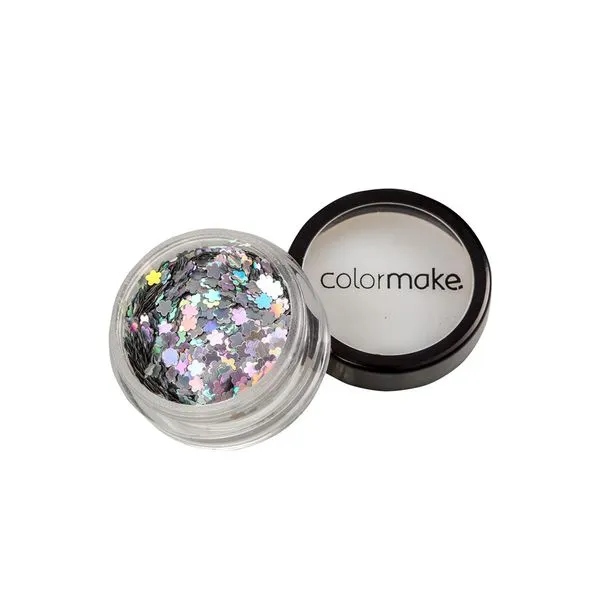 Glitter Shine Colormake Flor Prata 2g